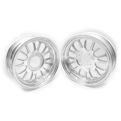 Set of 2 - Z-Type 12" X 3.5" 16 Spoke 1 Piece Rim (Silver)