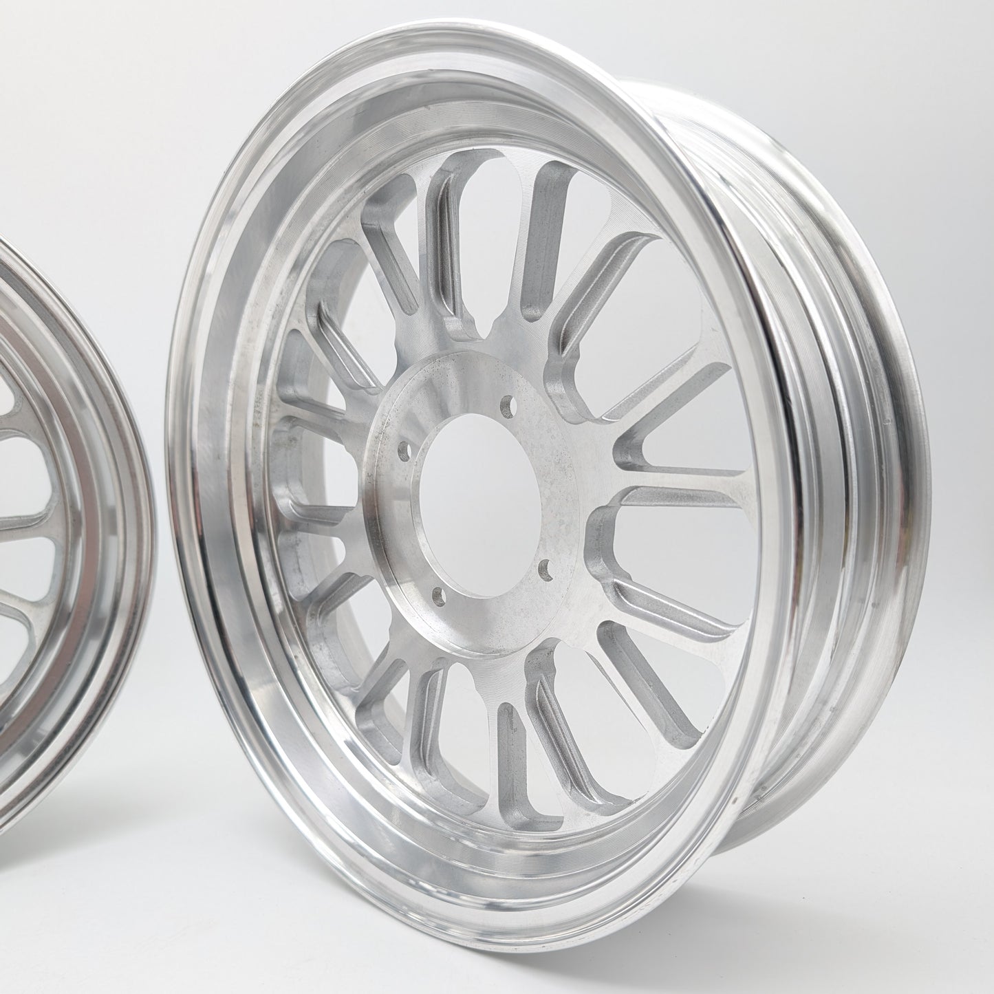 12" X 3.5" / 2.75" Staggered 16 Spoke 1 Piece Rim (2 Wheel Set)