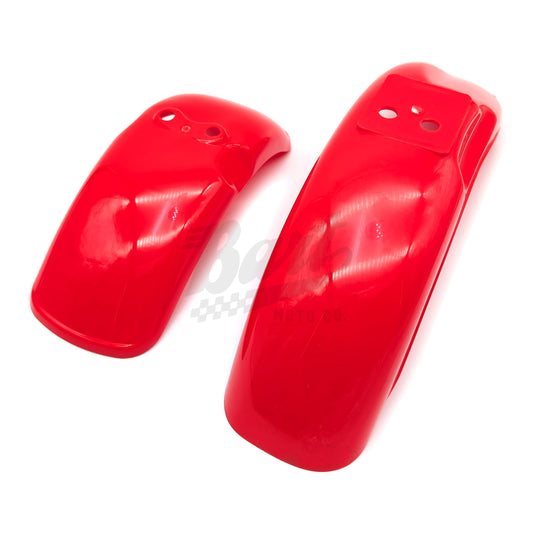 Z50R 79-87 Tahitian Red Front & Rear Fender Set (Flexible Plastic)