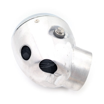 Raw Aluminum CT70 Headlight Bucket with 12V LED Headlight