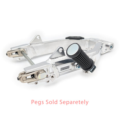 CT70 Heavy Duty Kepspeed Racing +2" Extended Swingarm with Peg Mounts (Aluminum)