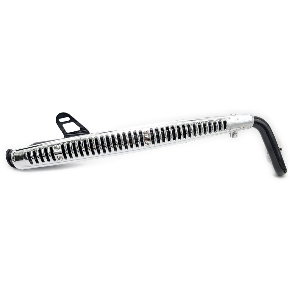 CT70 K0 Style Big Bore Exhaust (Black & Chrome)