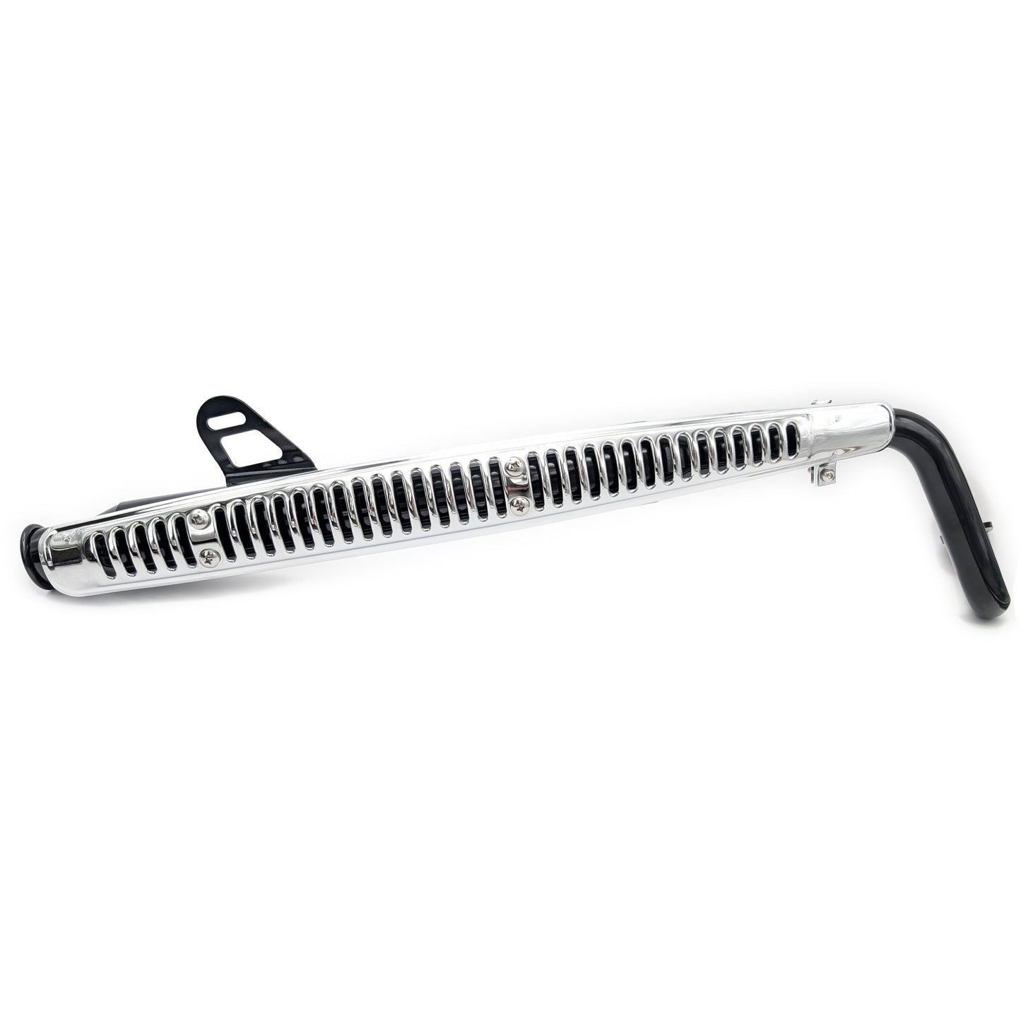 CT70 K0 Style Big Bore Exhaust (Black & Chrome)