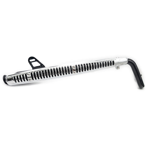 CT70 K0 Style Big Bore Exhaust (Black & Chrome)