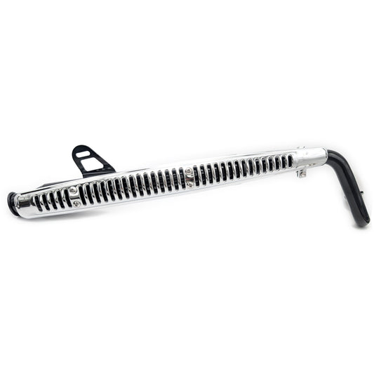CT70 K0 Style Big Bore Exhaust (Black & Chrome)
