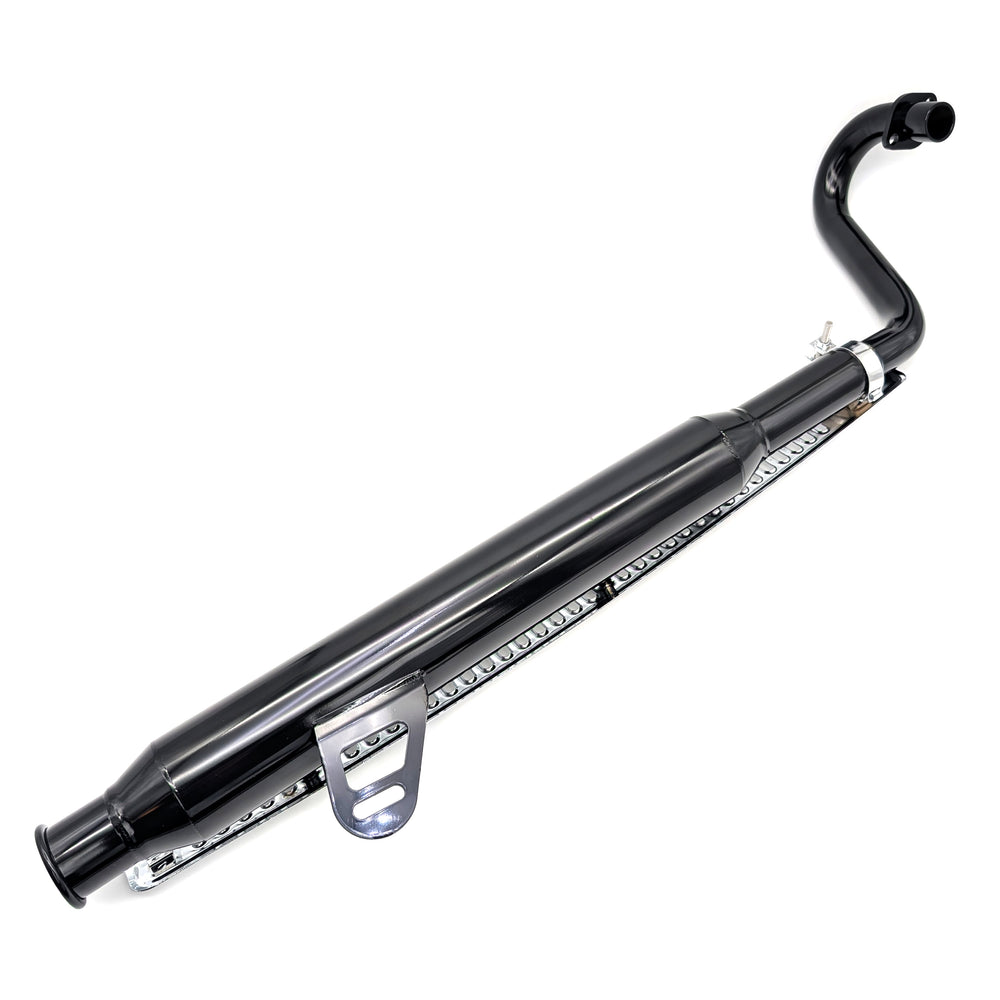 CT70 K0 Style Big Bore Exhaust (Black & Chrome)