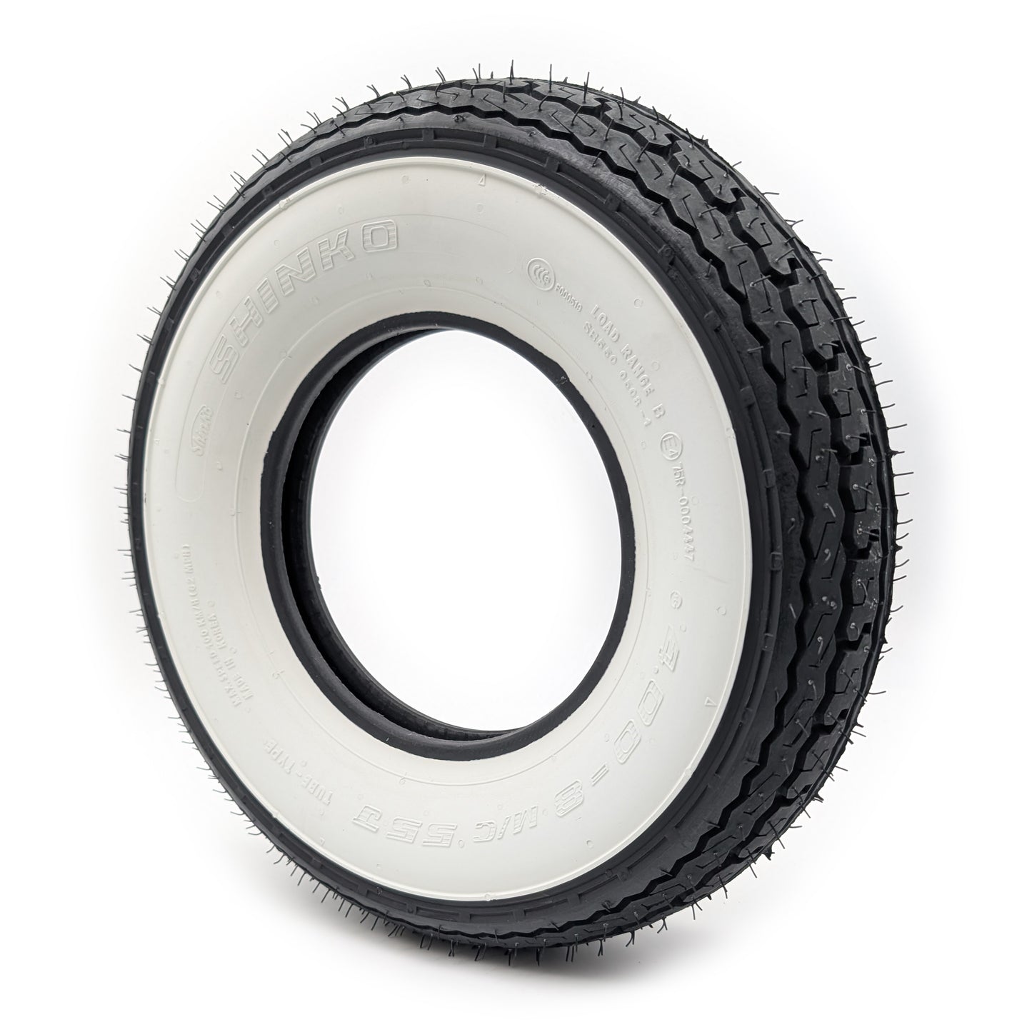Shinko SR550 White Wall 4.00-8 Tire (Front/Rear)