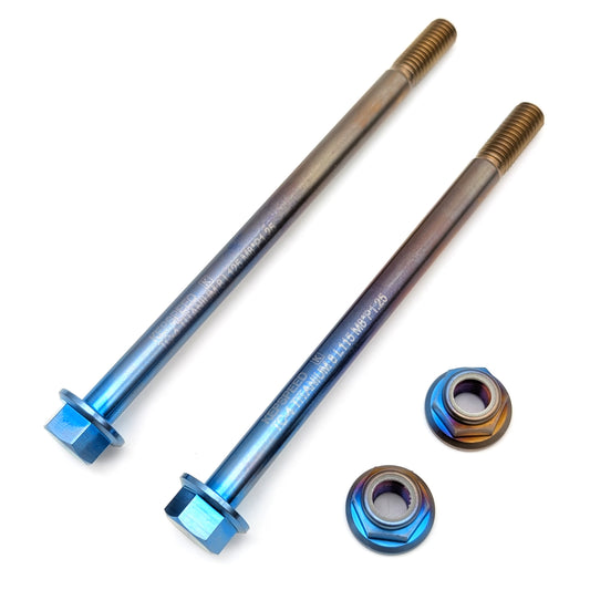 CT70 Titanium Engine Mount Bolt & Nut Set (Blue)