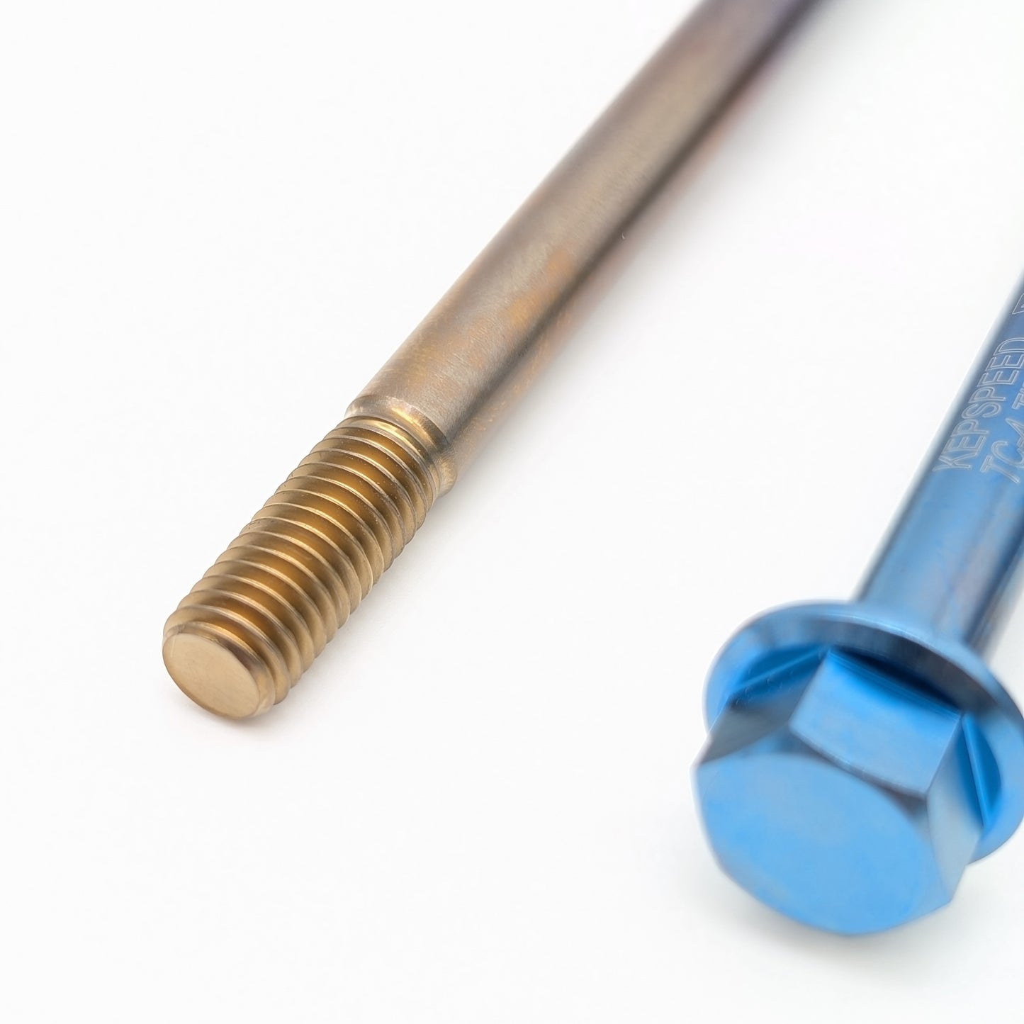 CT70 Titanium Engine Mount Bolt & Nut Set (Blue)