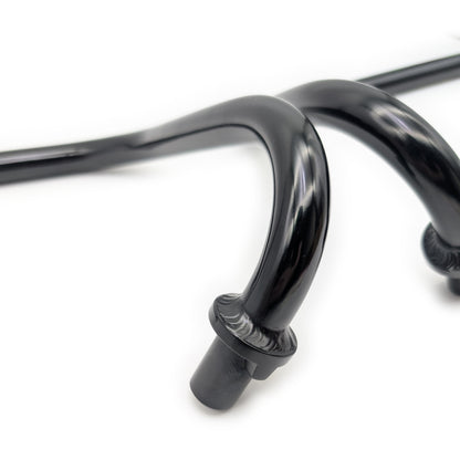 K0-Style Perchless Wide-Ride Alloy Fold-Down Handlebars for CT70 & Z50 (Black) (Bars Only)
