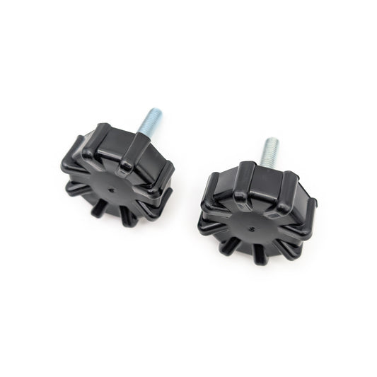 Black Plastic Handlebar Knob Set (Pair)