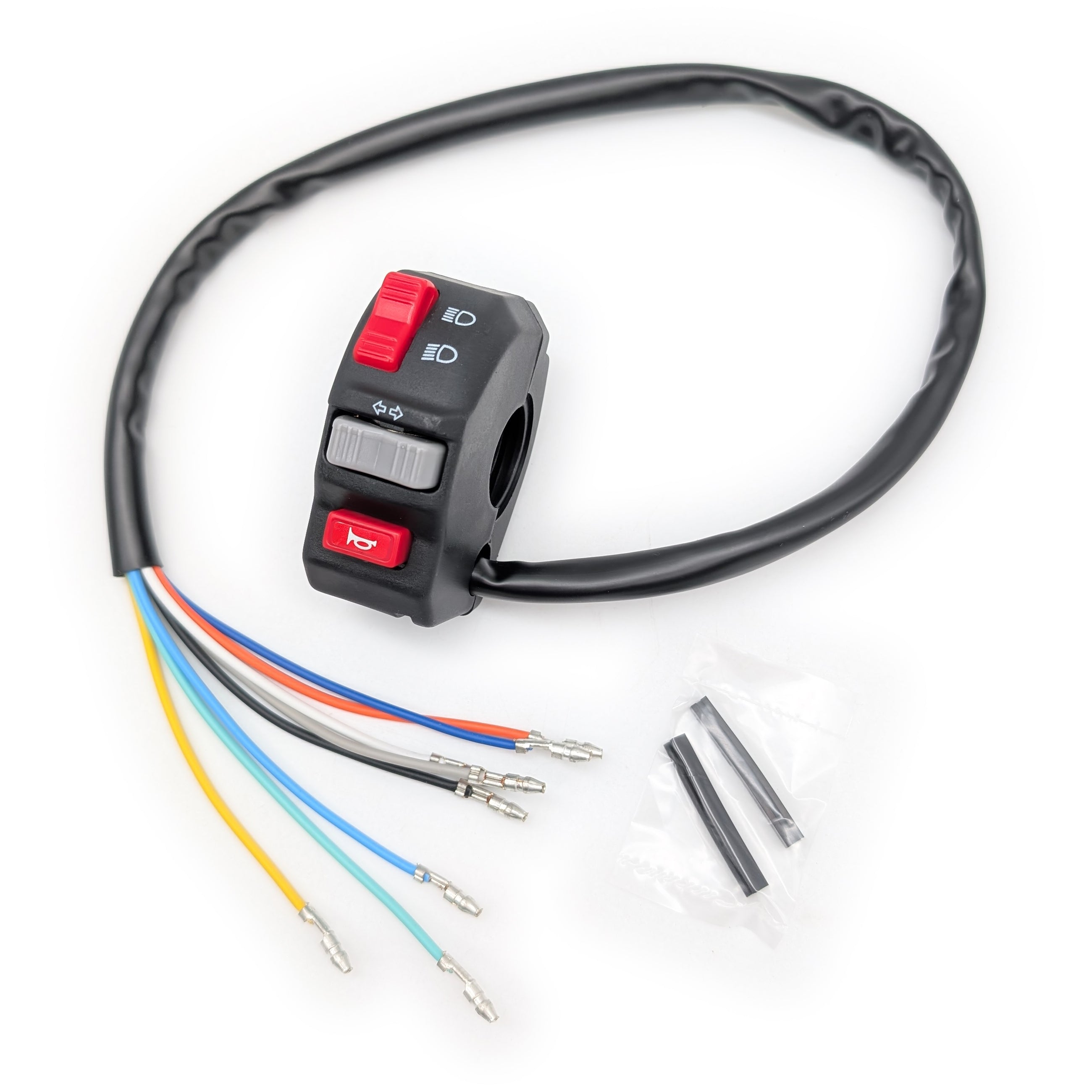 7/8 Handlebar Left Control Switch Assembly (Headlight, Signal