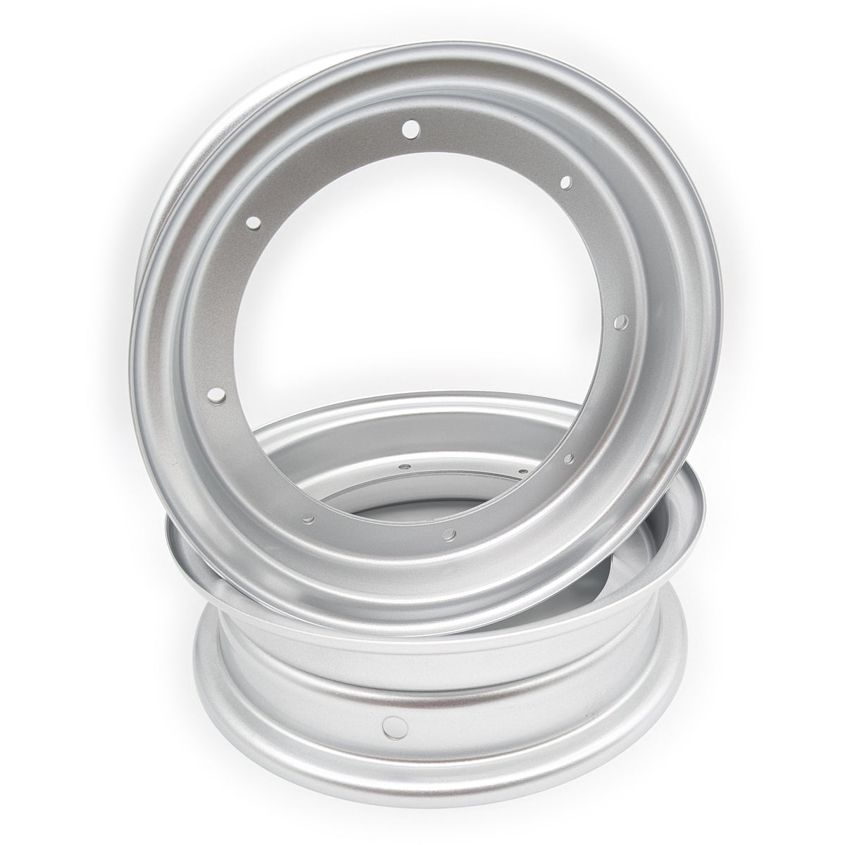Set of 2 - Reproduction CT70 10" X 2.75" Silver 2 Piece Rim