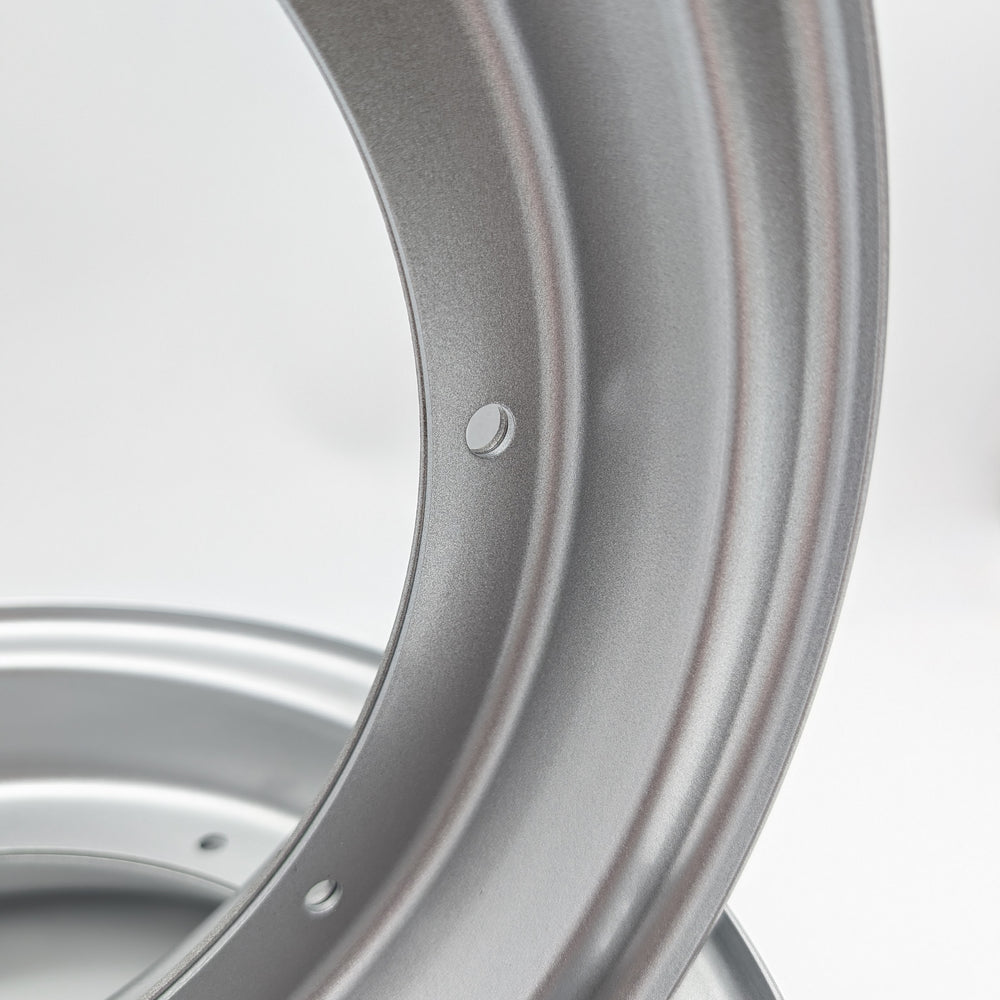 Reproduction CT70 10" X 2.75" Silver 2 Piece Rim (2 Wheel Set)