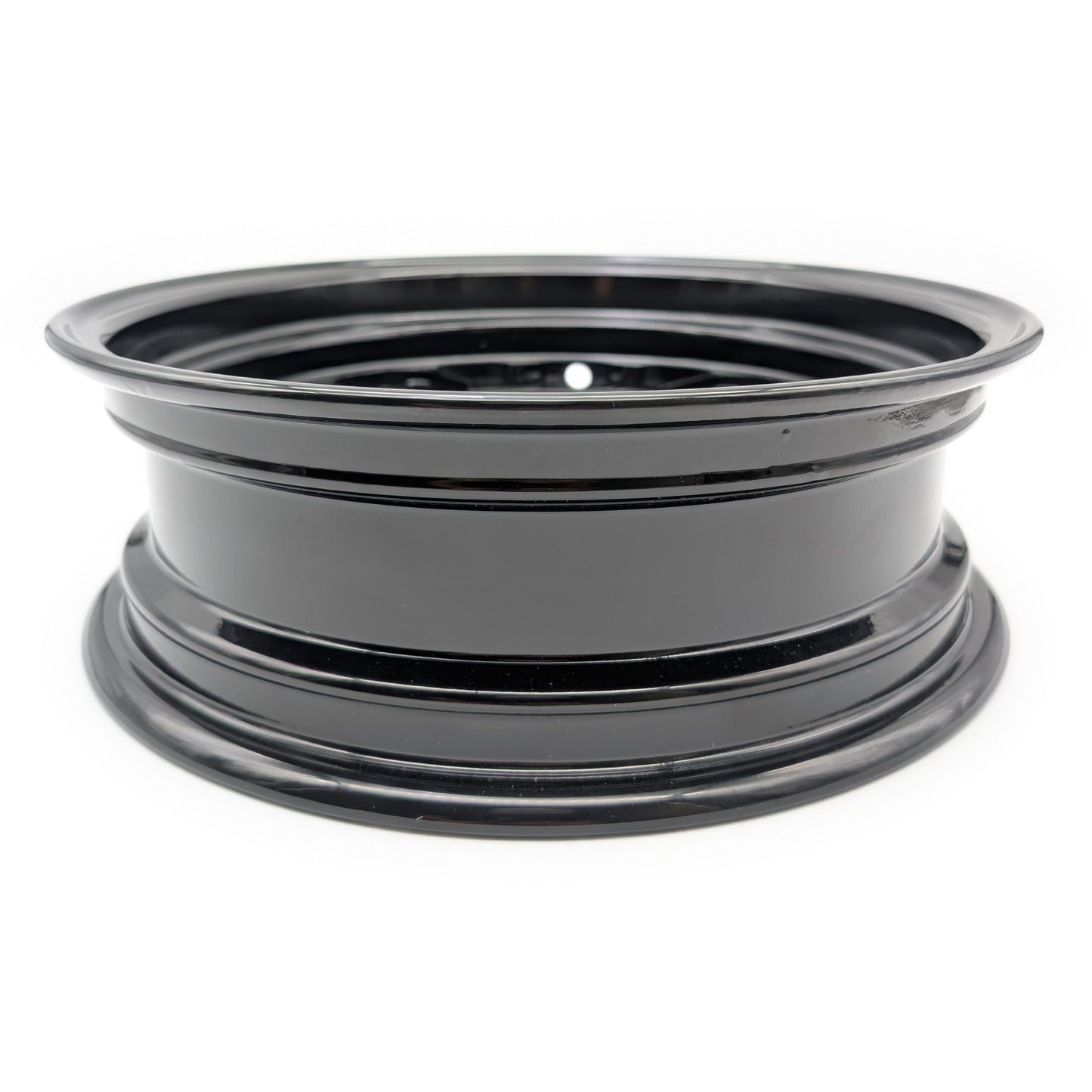 Set of 2 - Z-Type 12" X 3.5" Rear / 2.75" Front 16 Spoke 1 Piece Rim (Black)