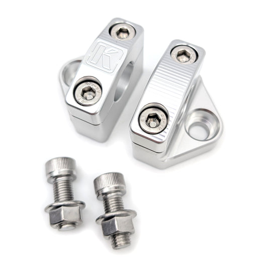 7/8" CNC Inset Offset Handlebar Clamp Set