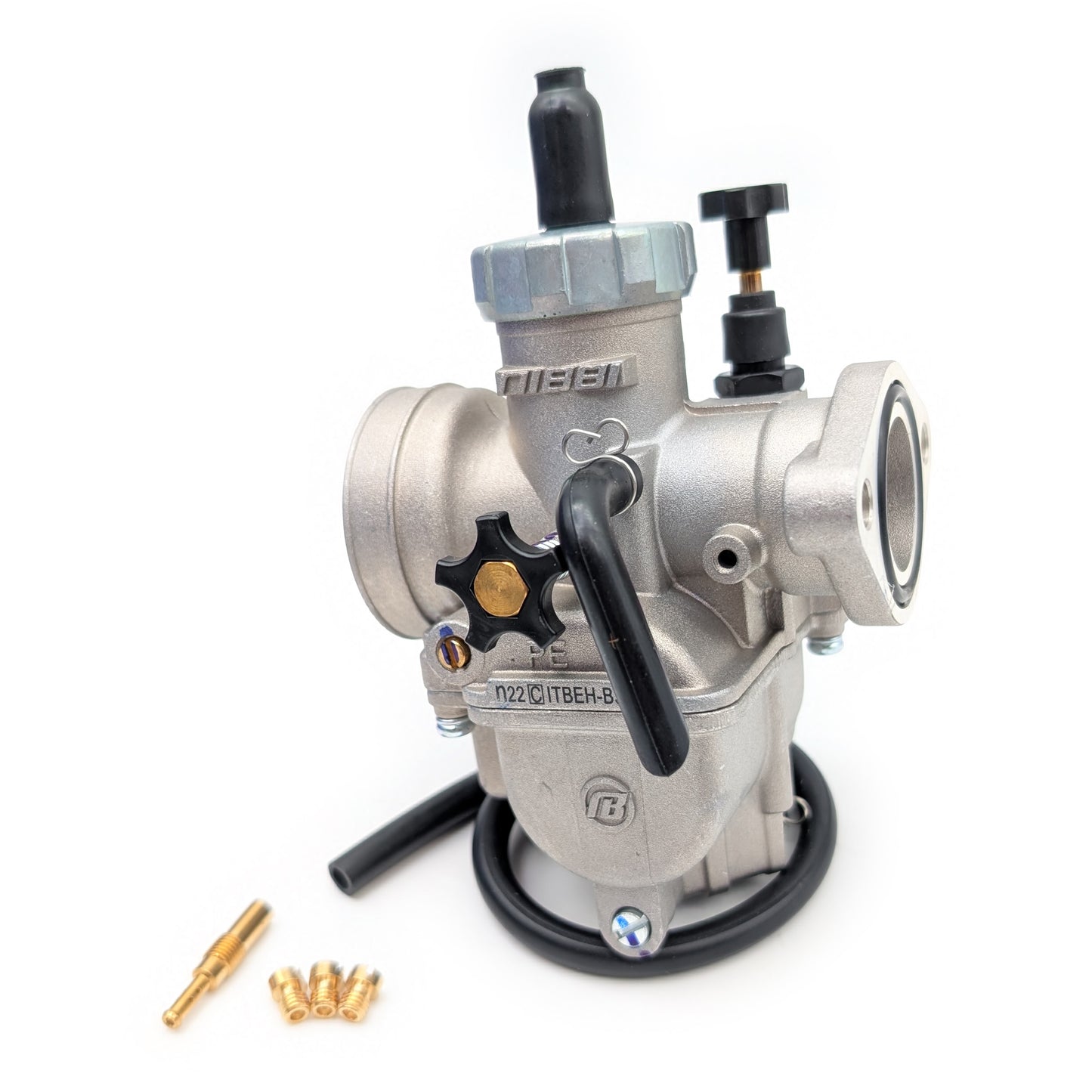Nibbi PE22FL Flanged 22mm Carburetor (Silver)