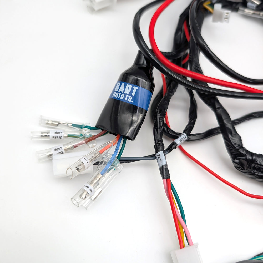 CT70 12V Complete Harness and Electrical Parts (Black Controls)