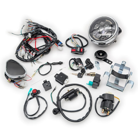 CT70 12V Complete Harness and Electrical LED Pro Version