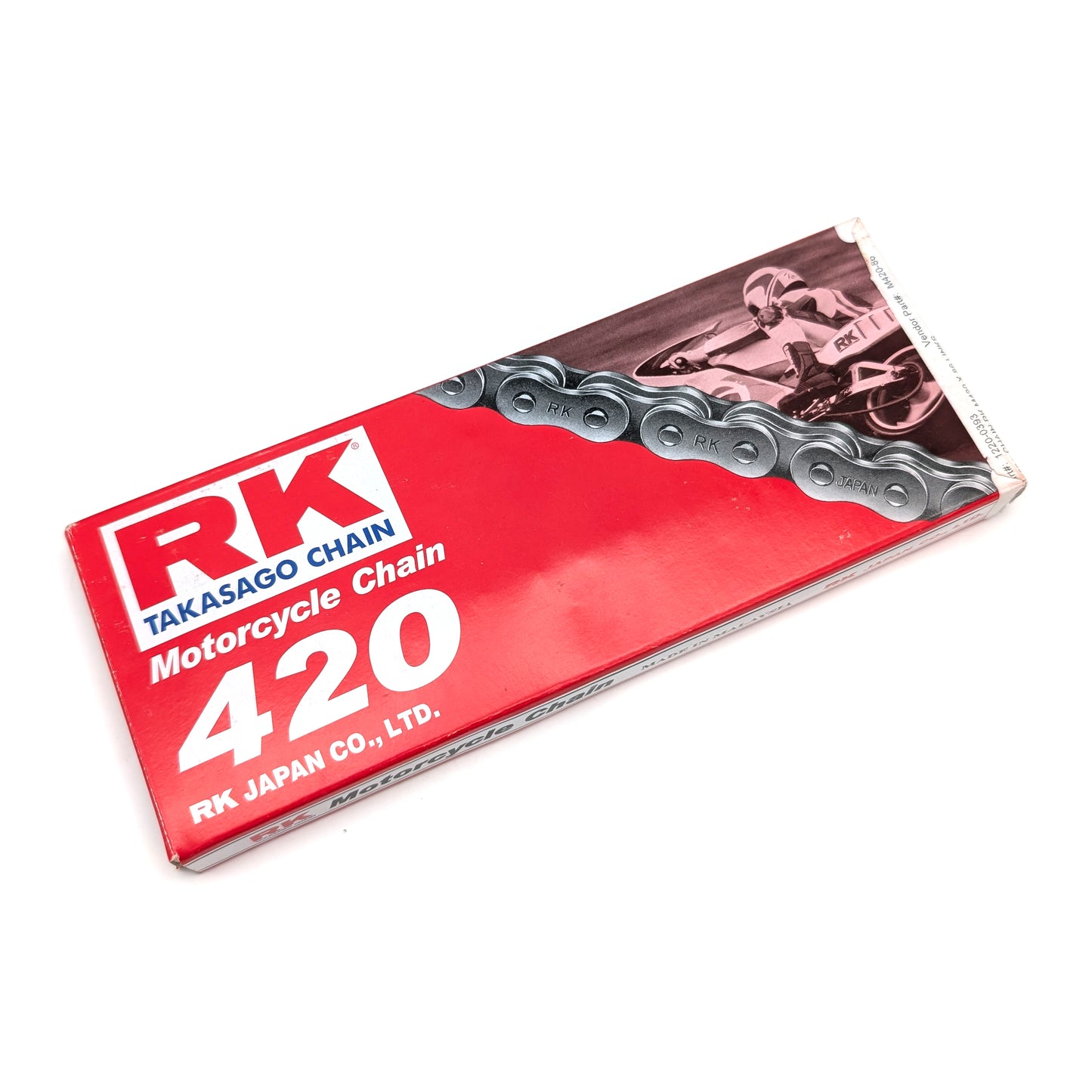 RK M420 420 Chain (86 Link - Silver) – Fits CT70 K1–1982