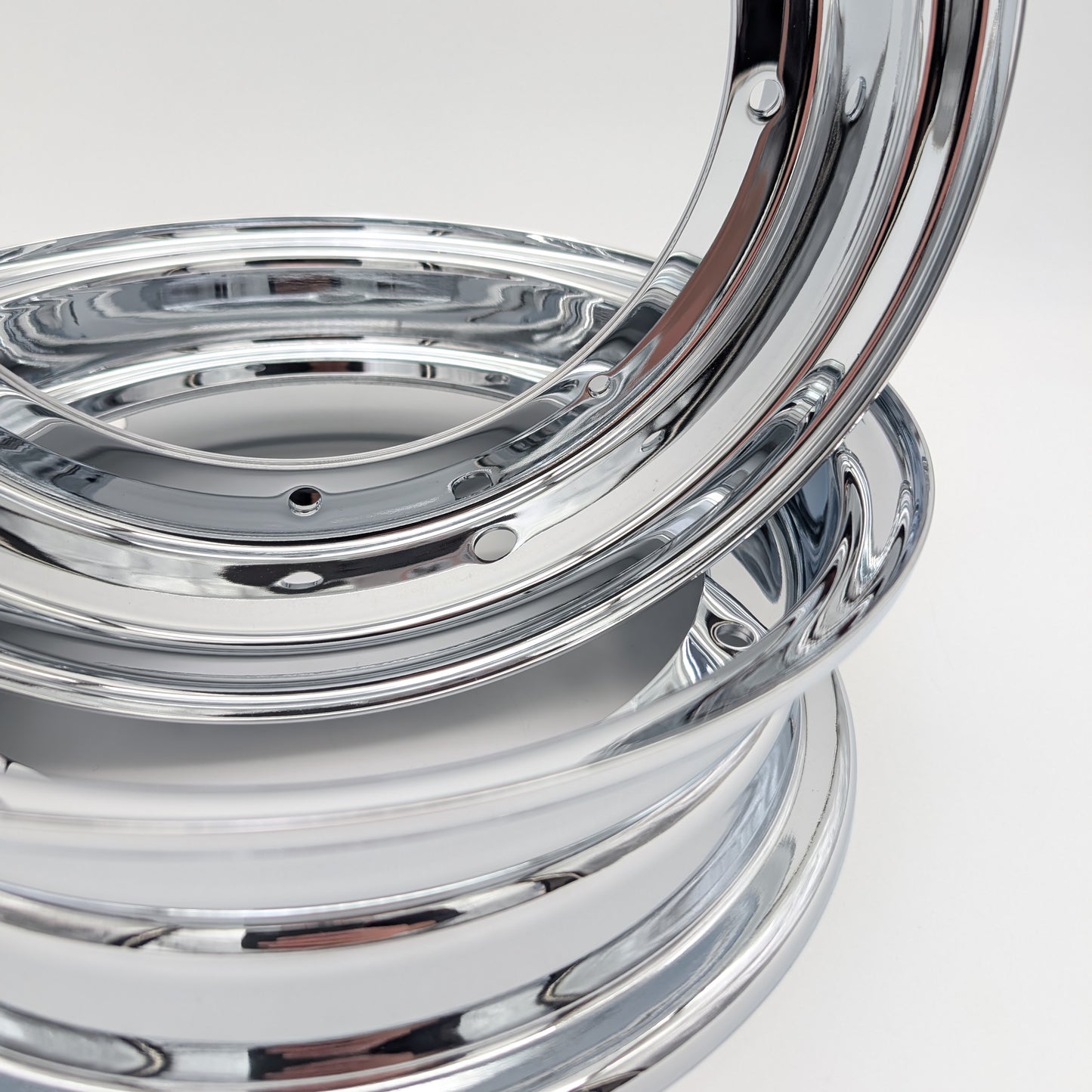 Reproduction CT70 Chrome 10" X 2.75" 2 Piece Rim (2 Wheel Set)