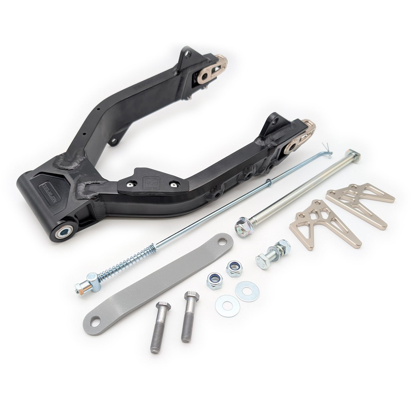 CT70 Heavy Duty Kepspeed Racing +0.5" Extended Swingarm with Peg Mounts (Black)