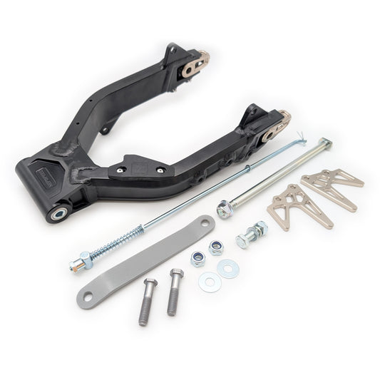 CT70 Heavy Duty Kepspeed Racing +0.5" Extended Swingarm with Peg Mounts (Black)