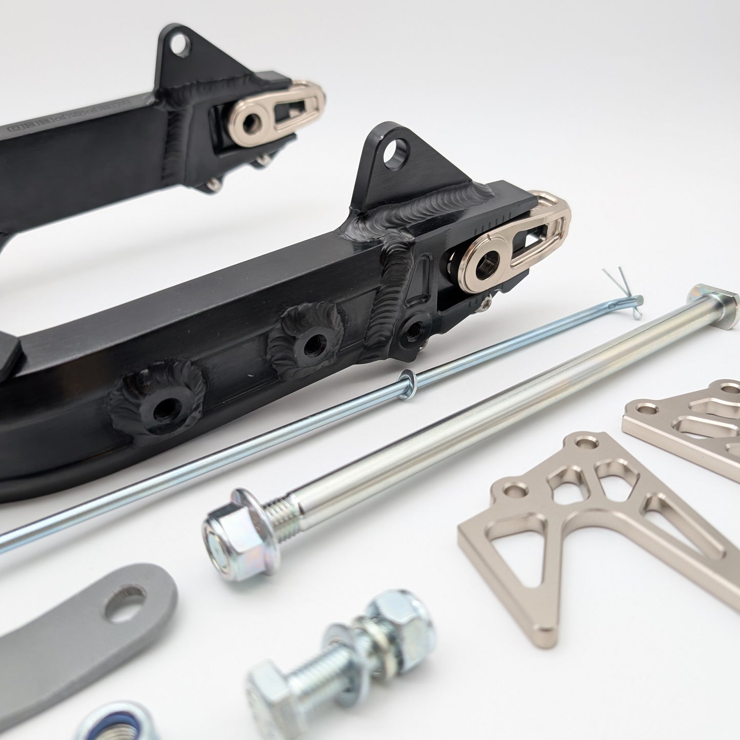 CT70 Heavy Duty Kepspeed Racing +0.5" Extended Swingarm with Peg Mounts (Black)