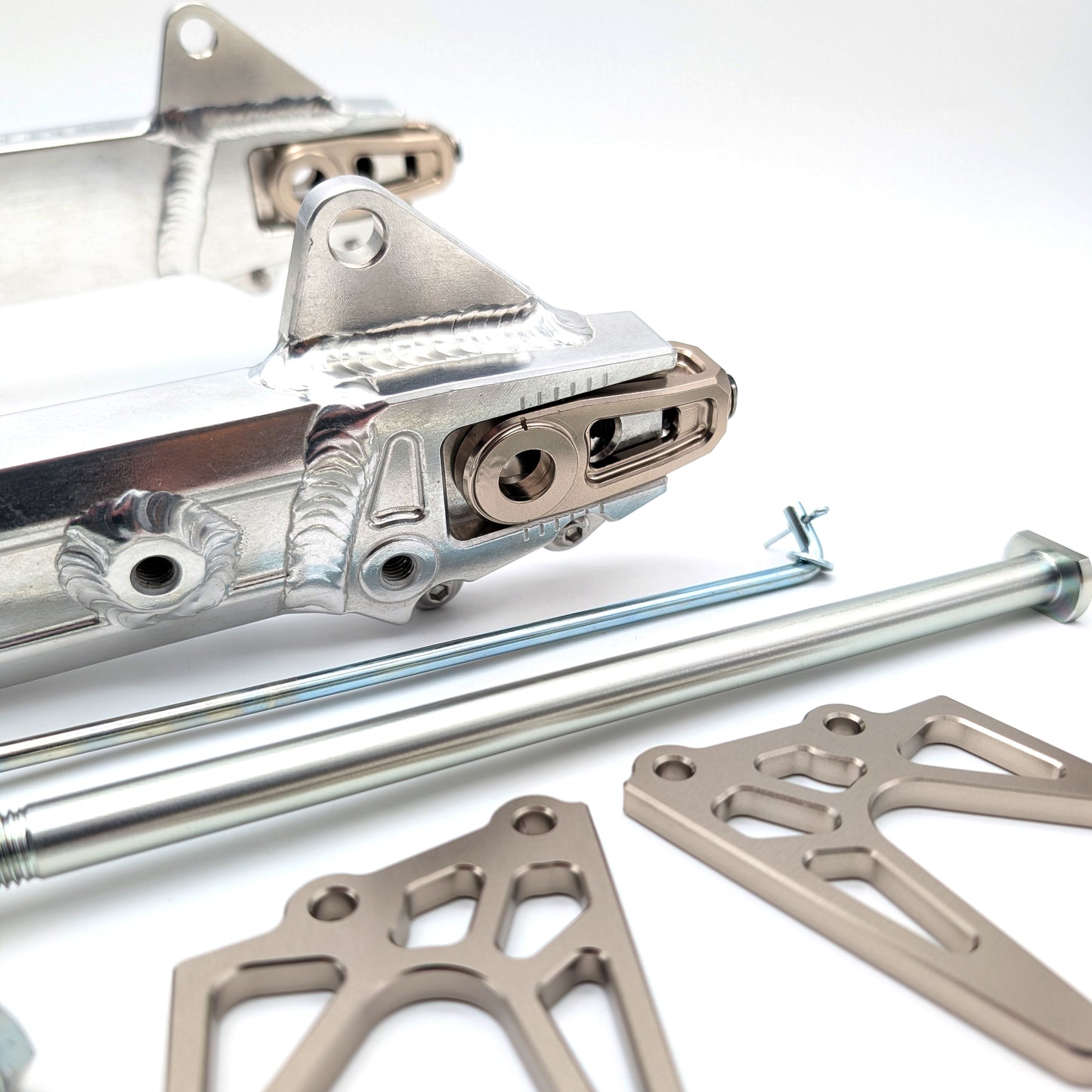 CT70 Heavy Duty Kepspeed Racing +0.5" Extended Swingarm with Peg Mounts (Aluminum)