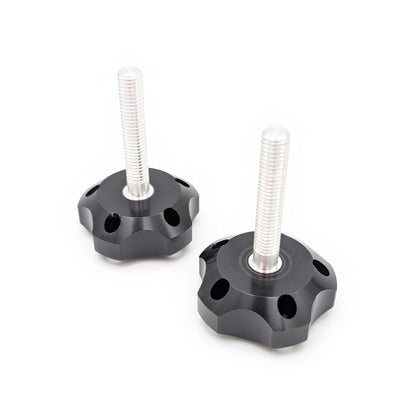 Kepspeed CNC Black Anodized Aluminum Handlebar Knob (Set of 2)