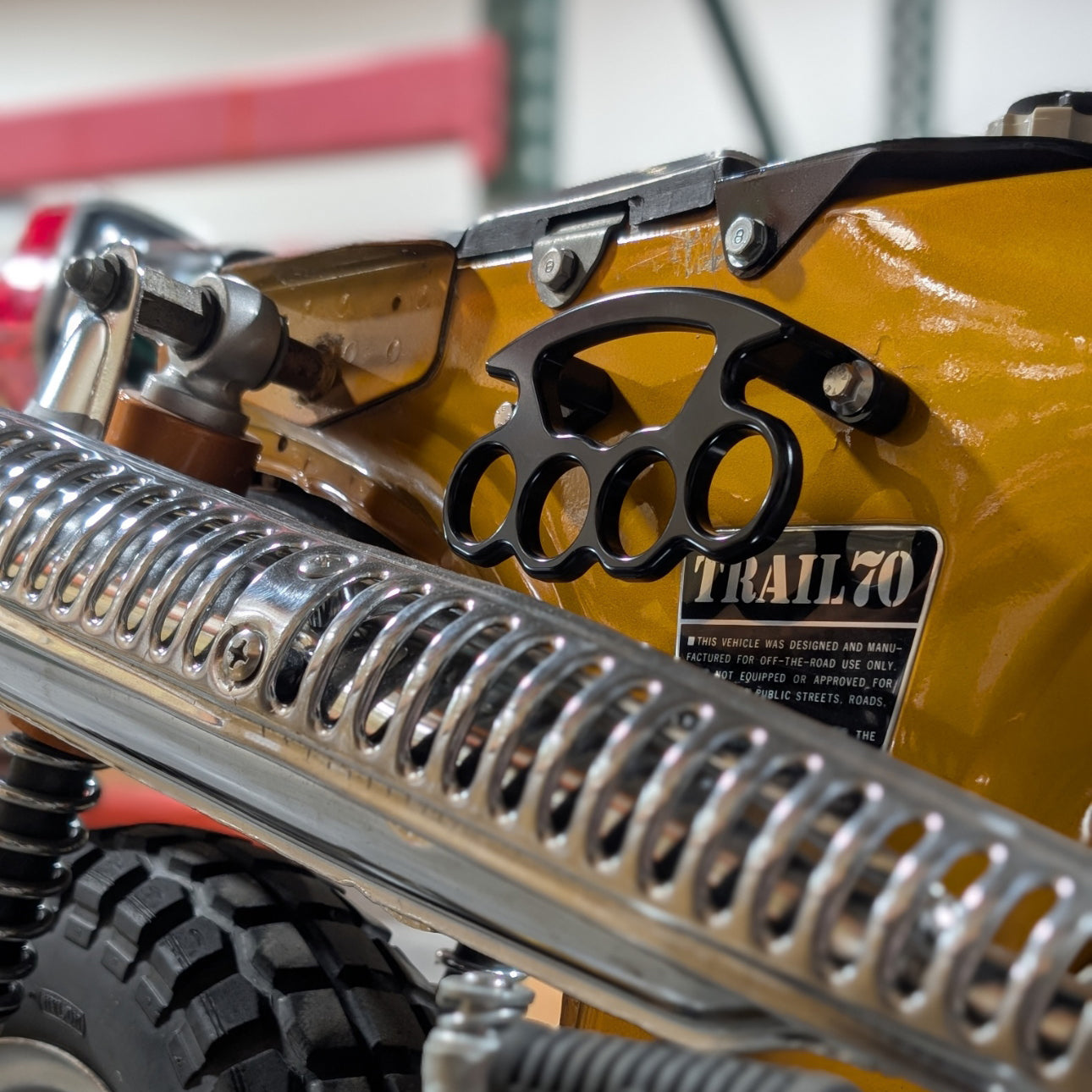 CT70 Brass Knucks Frame Grab Handle (Black)