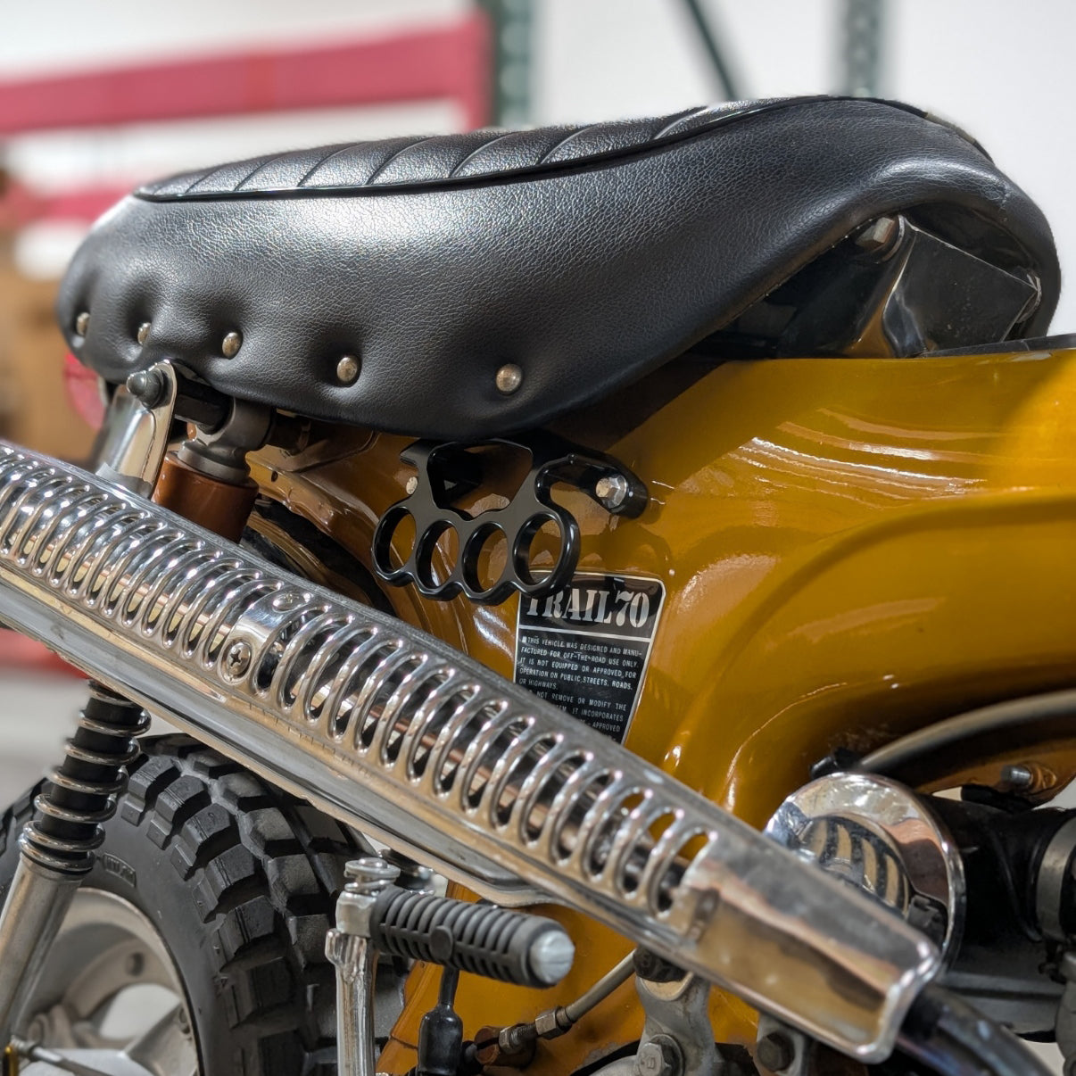 CT70 Brass Knucks Frame Grab Handle (Black)