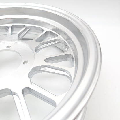 Single Wheel - Z-Type 12" X 3.5" 16 Spoke 1 Piece Rim (Silver)