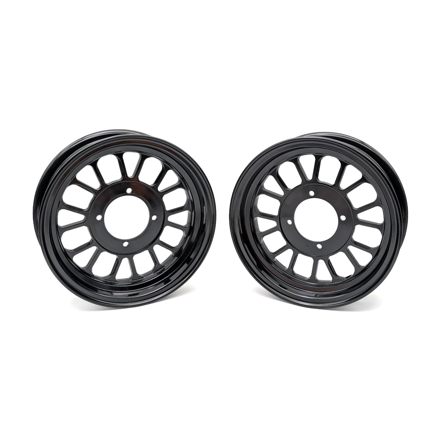 Set of 2 - 10 X 2.75" 16 Spoke 1 Piece Rim (Black)