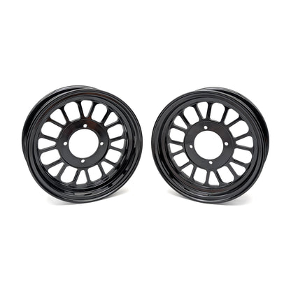 Set of 2 - 10 X 2.75" 16 Spoke 1 Piece Rim (Black)
