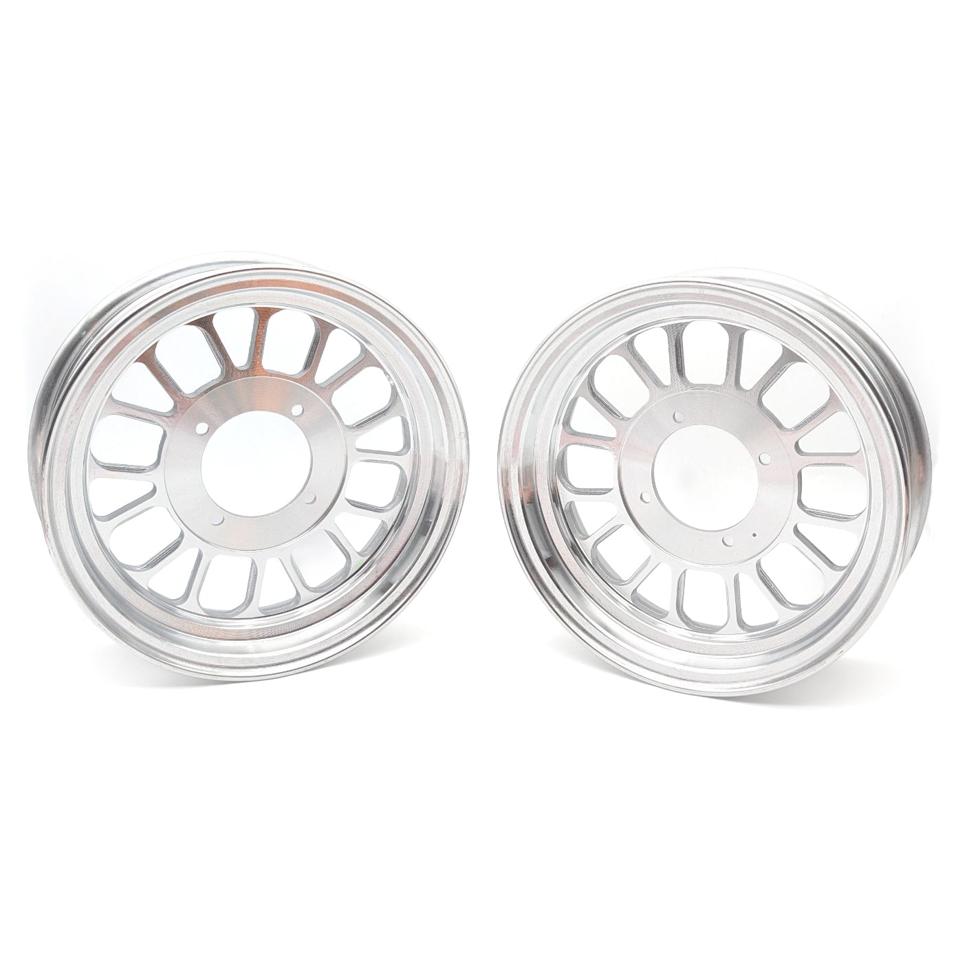 Set of 2 - 10 X 2.75" 16 Spoke 1 Piece Rim (Silver)