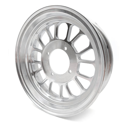 Single Wheel - 10 X 2.75" 16 Spoke 1 Piece Rim (Silver)