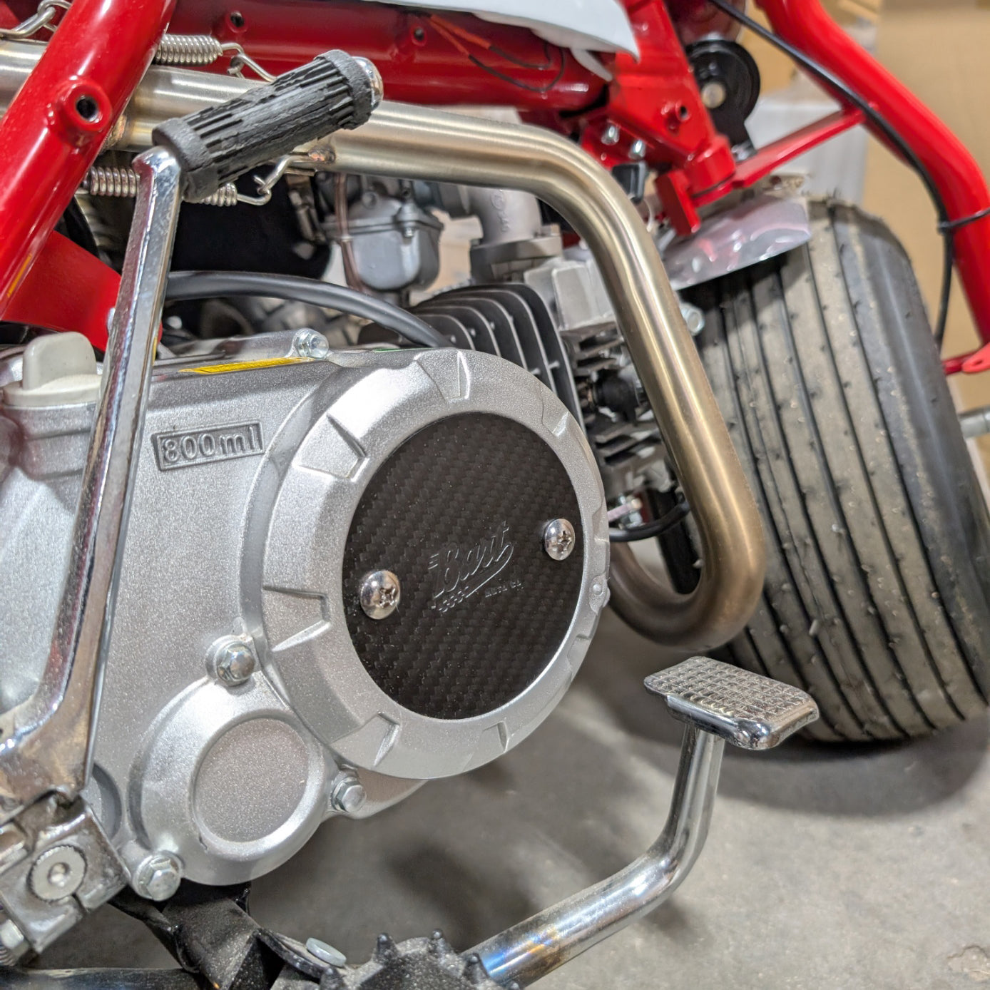 YX140 YX Carbon Fiber Side Case Cover