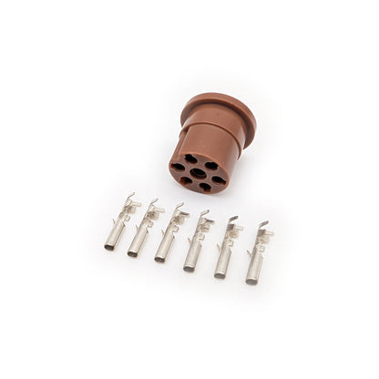 Honda Brown Round 6-Pin Key Switch Connector (Male or Female) – CT70 SL70 XL70