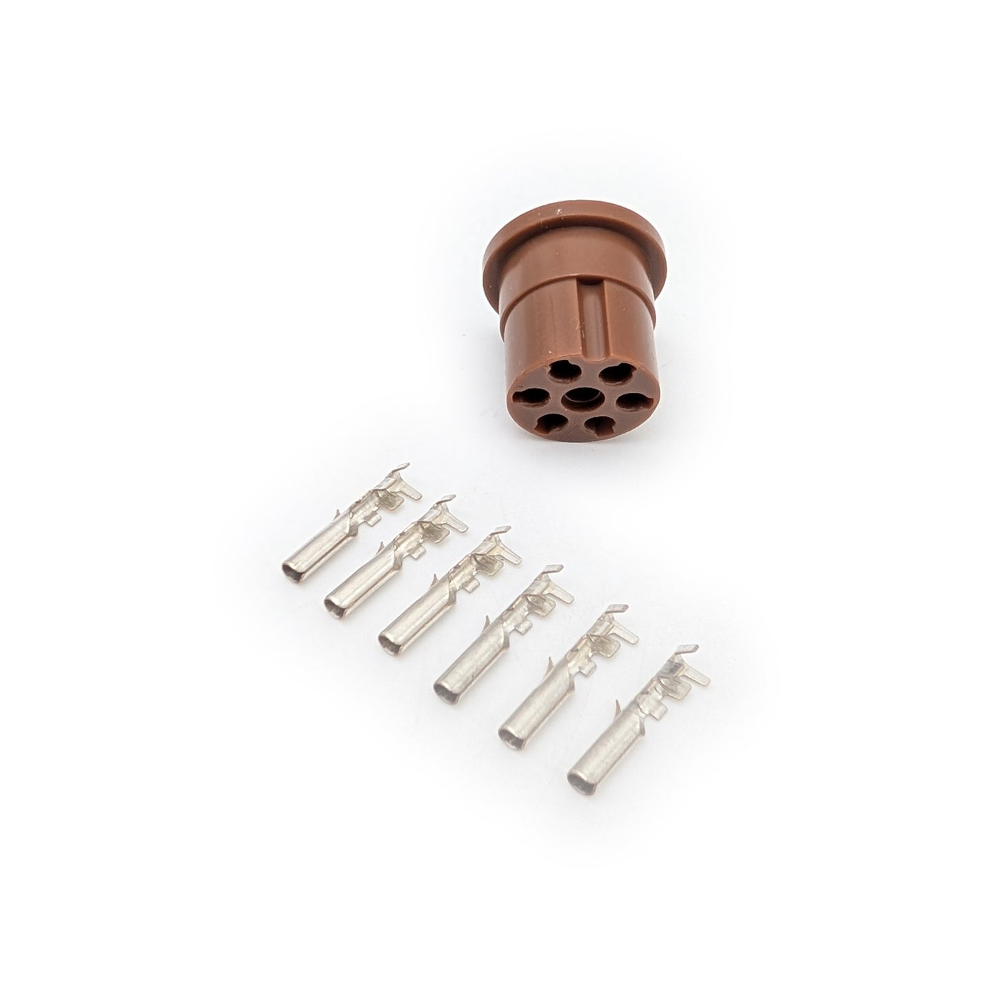 Honda Brown Round 6-Pin Key Switch Connector (Male or Female) – CT70 SL70 XL70