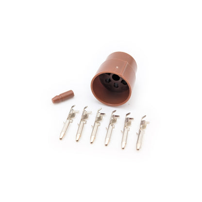 Honda Brown Round 6-Pin Key Switch Connector (Male or Female) – CT70 SL70 XL70