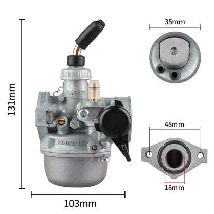 Nibbi PZ18FL Flanged 18mm Carburetor
