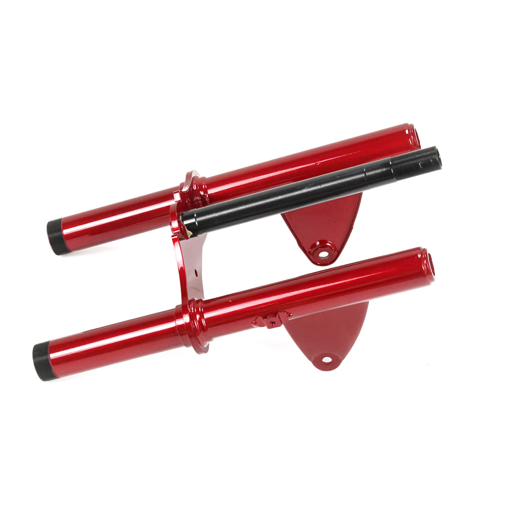 Z50 K1-K2 Hardtail Front Fork Triple Tree Assembly – Ruby Red (1969–1971)
