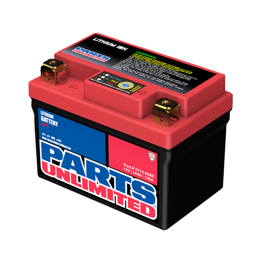 12V 24WH Parts Unlimited Lithium Battery (CT70 12V Battery Trays +)