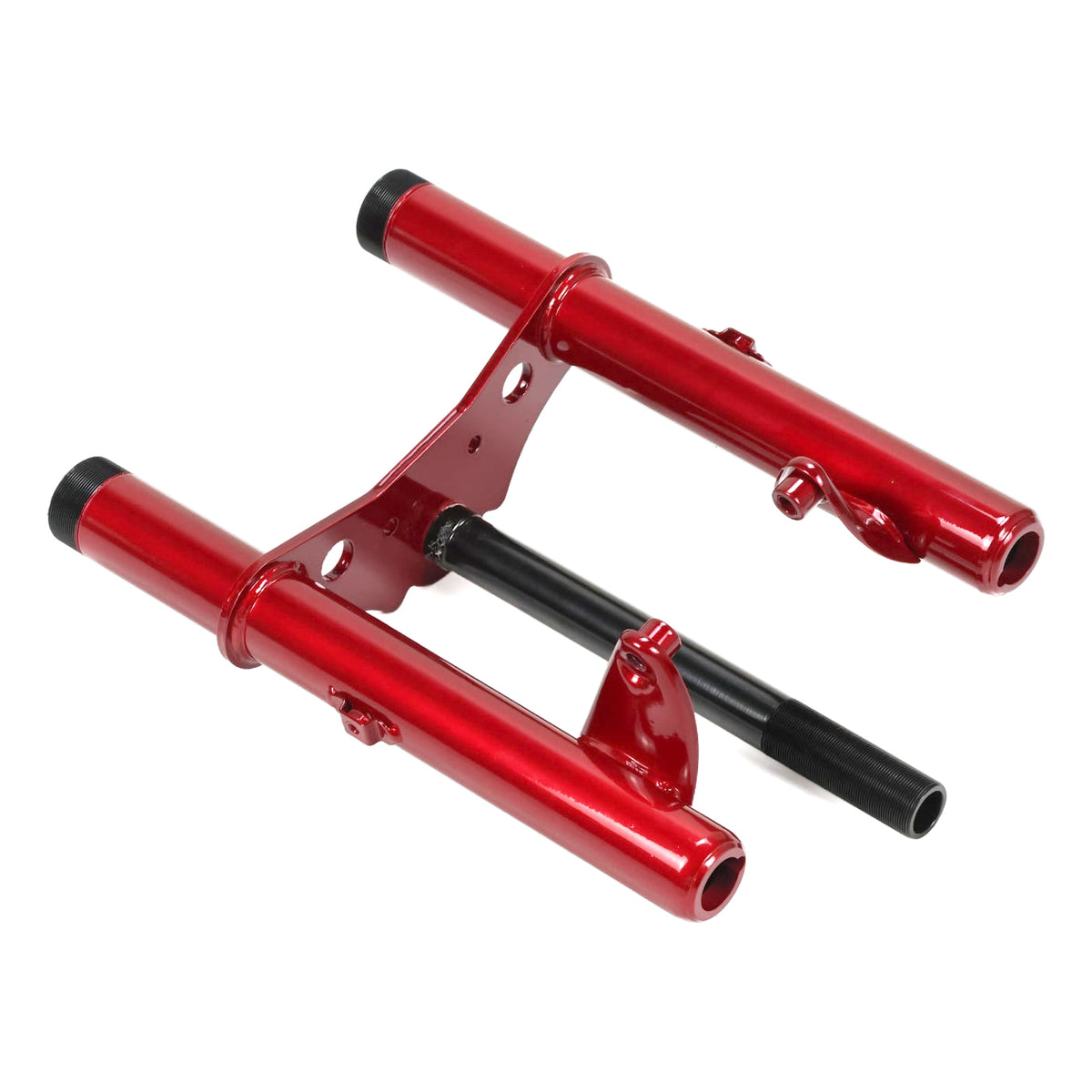Z50 K1-K2 Hardtail Front Fork Triple Tree Assembly – Ruby Red (1969–1971)