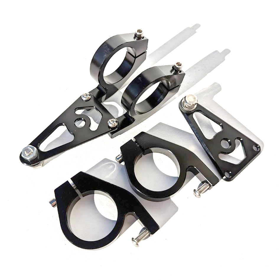 Black CNC Head Light Bracket for Inverted Fork Kit