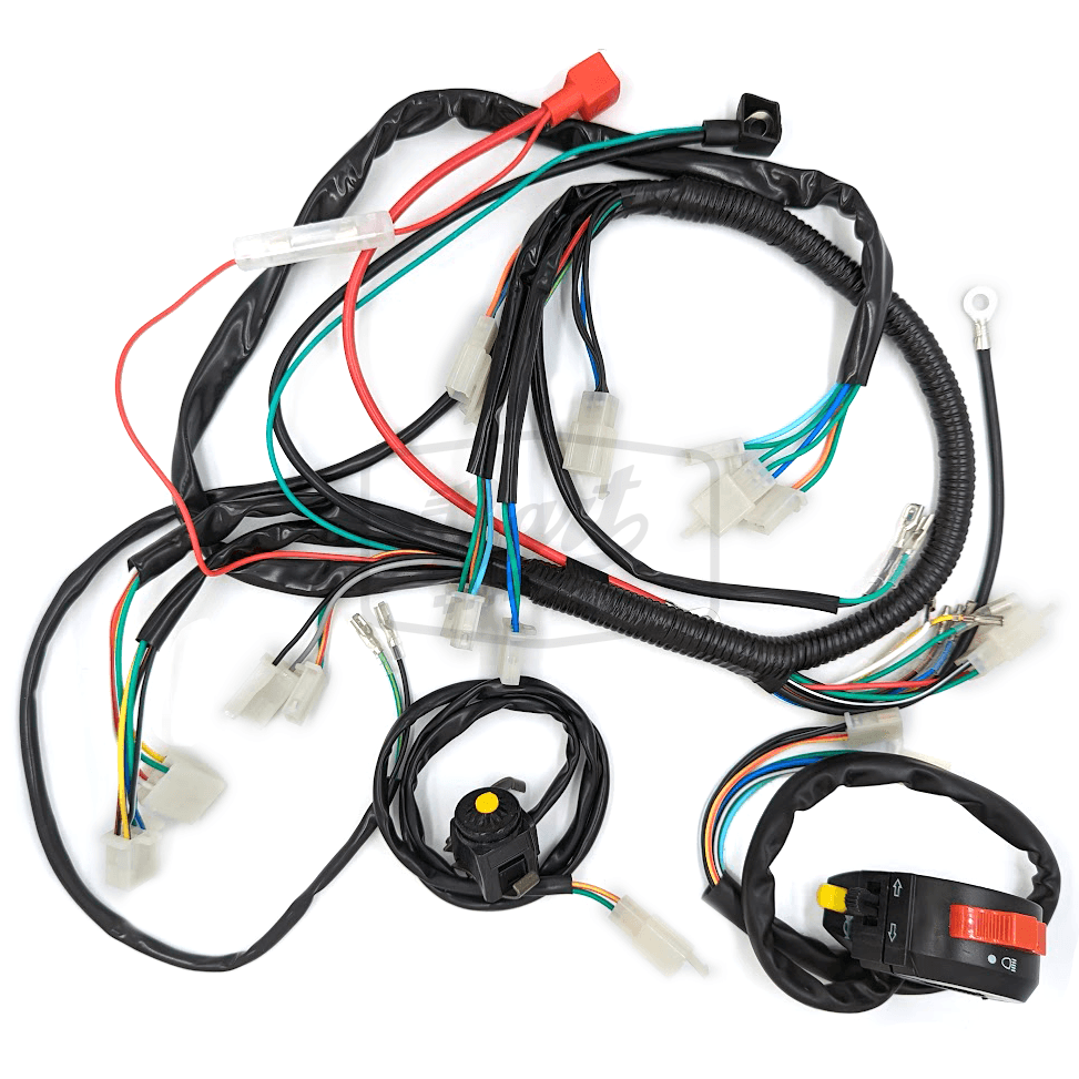 12V Electric Start Basic Wiring Harness (Simple Lighting Control)