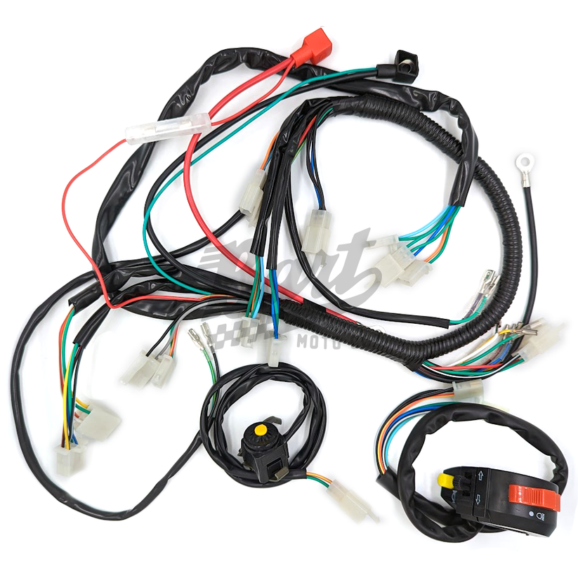 12V Electric Start Basic Wiring Harness (Simple Lighting Control ...