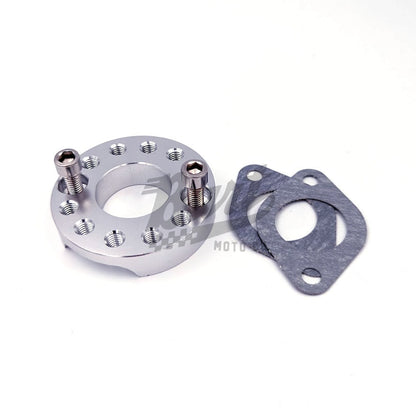 Adjustable 360° Rotating Intake Adapter – 26mm Bore, 46mm Mount Spacing