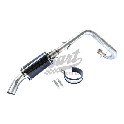 Z50 Hard Tail Big Bore Stainless Carbon Up Exhaust